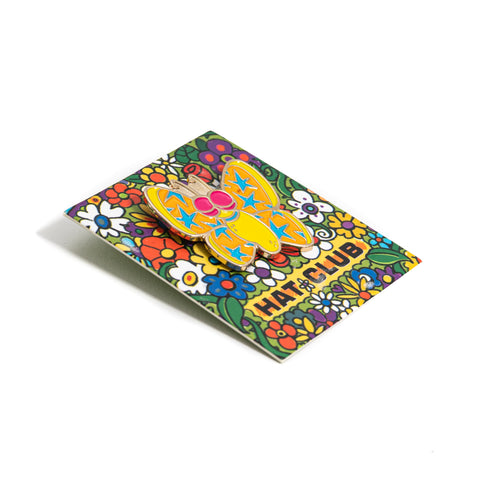 Hat Club Super Bloom Sleepy Butterfly Pin - Multi-Color