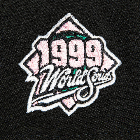 New Era 9Forty A-frame Cookies and Cream New York Yankees 1999 World Series Patch Hat - Black