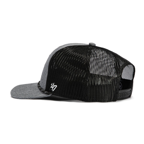 47 Brand Carbon Rope Arizona State Sun Devils Trucker Snapback ASU Hat - Charcoal, Black