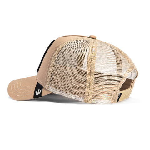 Goorin Bros The Doberman Beware Adjustable Trucker Snapback Hat - Tan