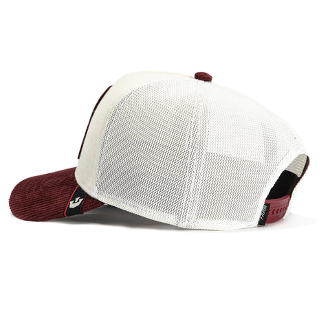 Goorin Bros Retsoor Cock Adjustable Trucker Snapback Hat - White, Red