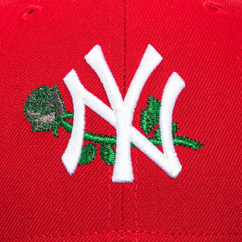 New Era 59Fifty New York Yankees 1939 All Star Game Patch Rose Hat - Red, Black
