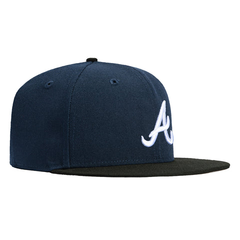 New Era 59Fifty Atlanta Braves Hat - Navy, Black, White