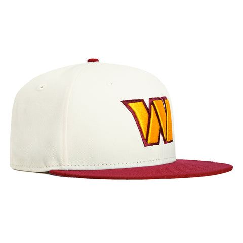 New Era 59Fifty Washington Commanders Hat - White, Cardinal