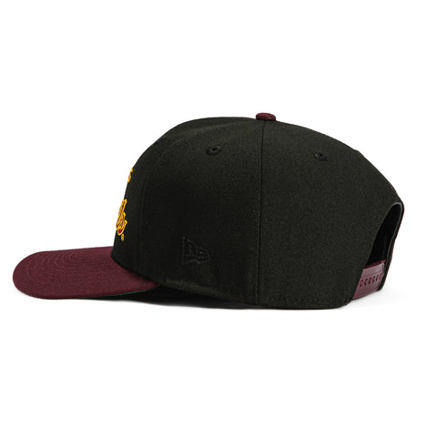 New Era 9Seventy Arizona State Sun Devils Sparky Logo Patch Script Stretch-Snapback Hat - Black, Maroon