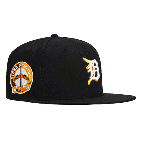 New Era 59Fifty Tortoise Shell Detroit Tigers Stadium Patch Hat - Black