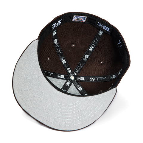 New Era 59Fifty Tortoise Shell Los Angeles Angels 40th Anniversary Patch Hat - Brown