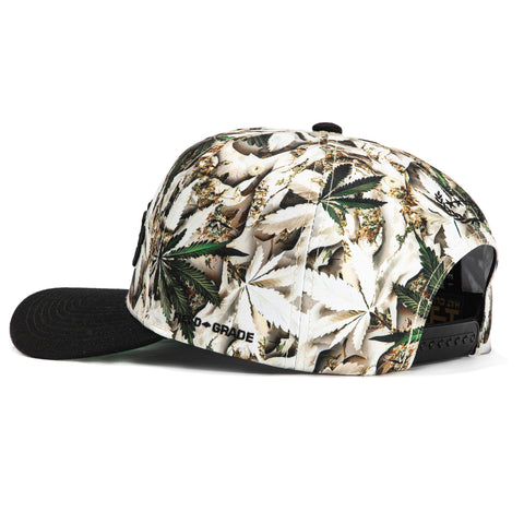 Field Grade Los Angeles Hat Club Logo Patch Snapback Hat - Realtree, Black