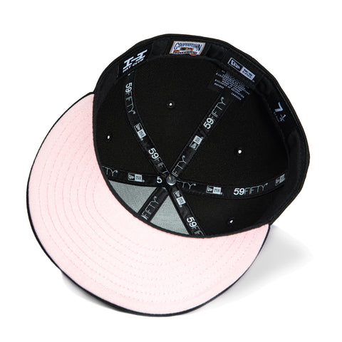 New Era 59Fifty New York Mets Let's Go Mets Patch Script Hat - Black, Royal, Orange