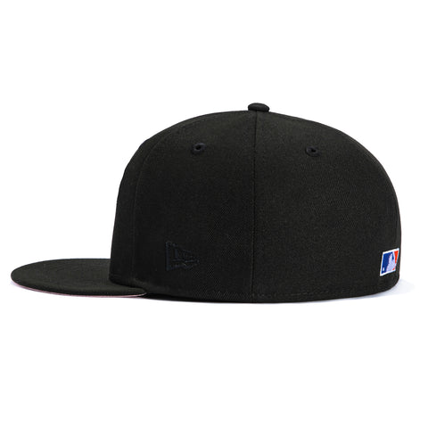 New Era 59Fifty New York Mets Let's Go Mets Patch Script Hat - Black, Royal, Orange
