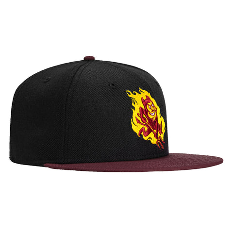 New Era 59Fifty Arizona State Sun Devils Sparky Flame Hat - Black, Maroon