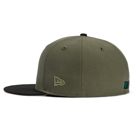 New Era 59Fifty New York Yankees 1998 World Series Patch Hat - Olive, Black