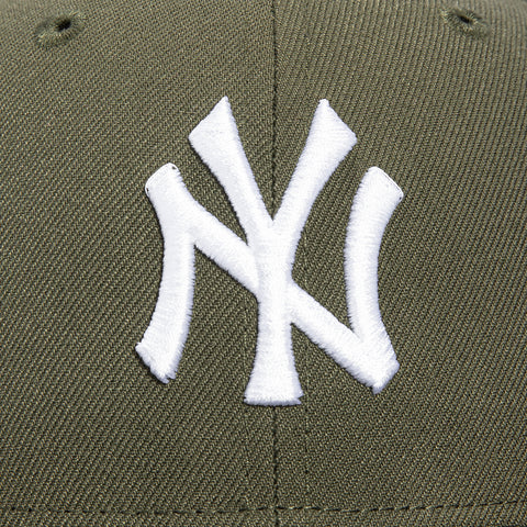 New Era 59Fifty New York Yankees 1998 World Series Patch Hat - Olive, Black