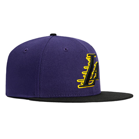 New Era 59Fifty Los Angeles Lakers LA Motion Hat - Purple, Black