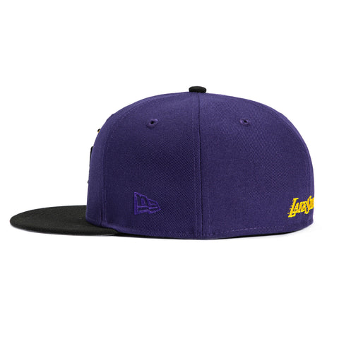 New Era 59Fifty Los Angeles Lakers LA Motion Hat - Purple, Black