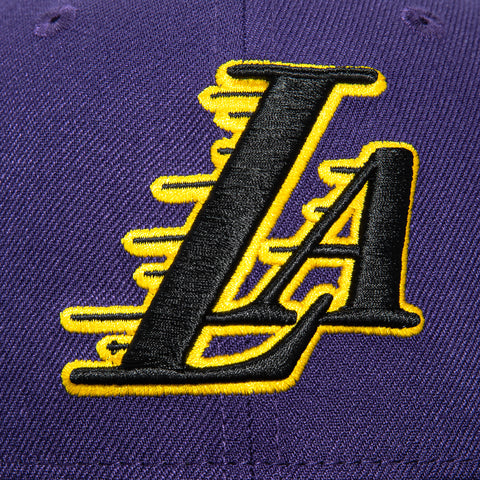New Era 59Fifty Los Angeles Lakers LA Motion Hat - Purple, Black