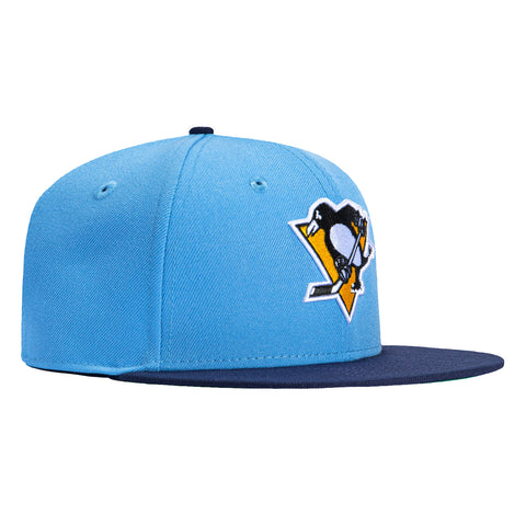 New Era 59Fifty Pittsburgh Penguins Hat - Light Blue, Light Navy