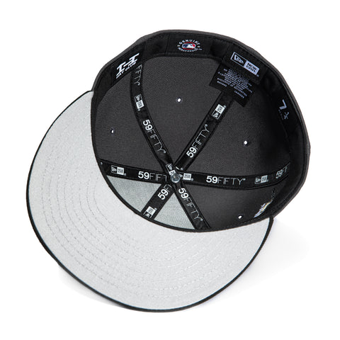 New Era 59Fifty Los Angeles Dodgers Shohei Ohtani 50/50 Patch Script Hat - Graphite, Black, Metallic Gold
