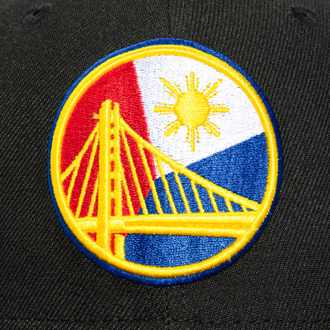 New Era 59Fifty Golden State Warriors Filipino Fill Circle Hat - Black