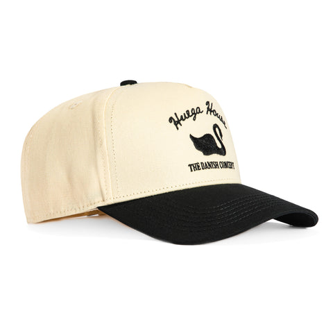 Huega House Vintage Swan Snapback Hat - Khaki, Black