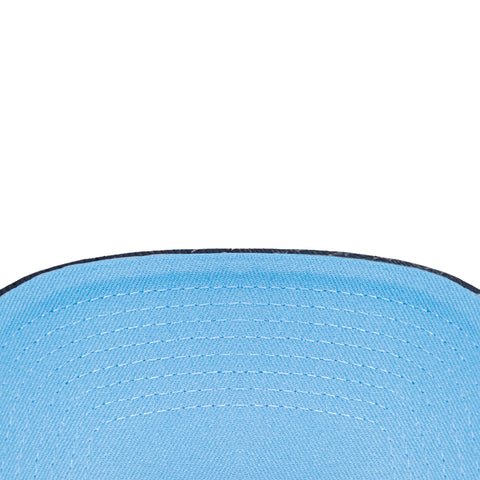 New Era 9Forty A-Frame Los Angeles Dodgers Shohei Ohtani 50/50 Patch Kanji Script Snapback Hat - Navy, Light Blue