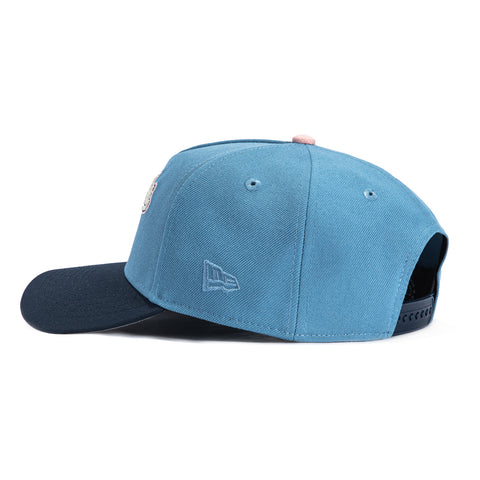 New Era 9Forty A-Frame Los Angeles Dodgers 2025 Tokyo Series Patch Script Snapback Hat - Indigo, Navy