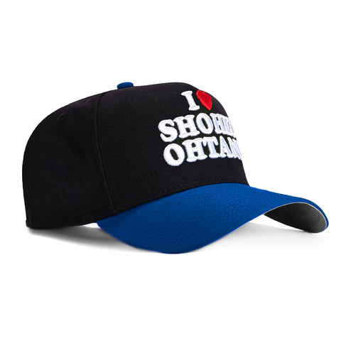 New Era 9Forty A-Frame Los Angeles Dodgers I Heart Shohei Ohtani Hat - Black, Royal