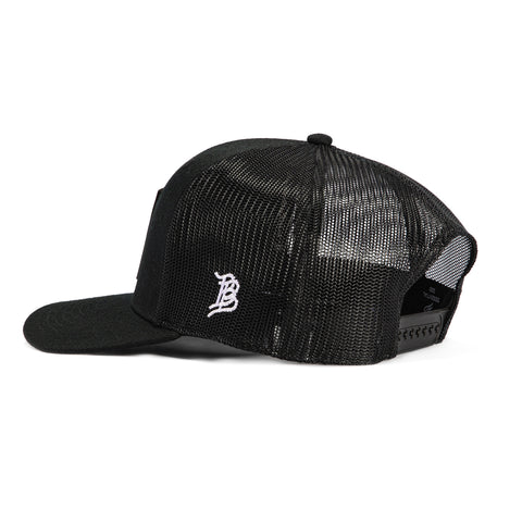 Branded Bills Arizona 48 State Trucker Snapback Flat Curved Hat - Black