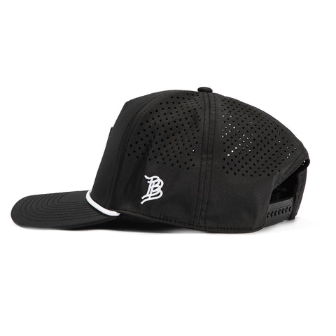 Branded Bills Arizona State University Blackout Pitchfork Rope Snapback Curved Hat - Black