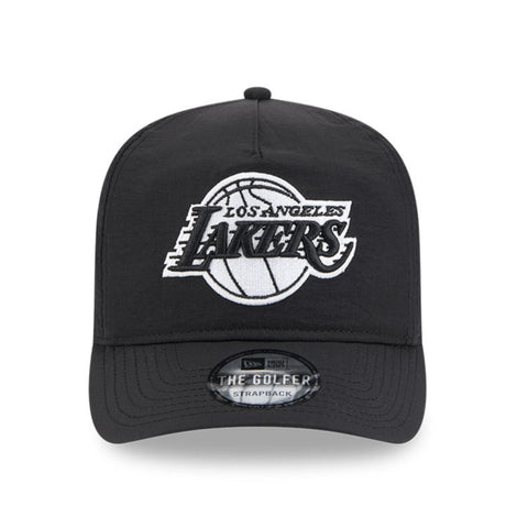 New Era Golfer Everyday Nylon Los Angeles Lakers Strapback Hat - Black