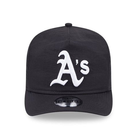 New Era Golfer Everyday Nylon Oakland Athletics Strapback Hat - Black